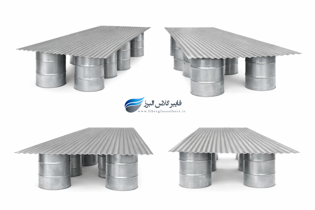 ورقهای فایبرگلاس جهت پوشش سقف سوله