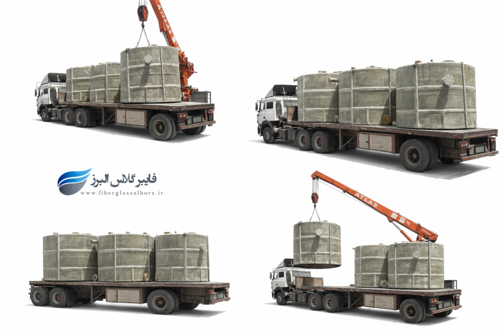 مخزن های آب و اسید فایبر گلاس قزوین